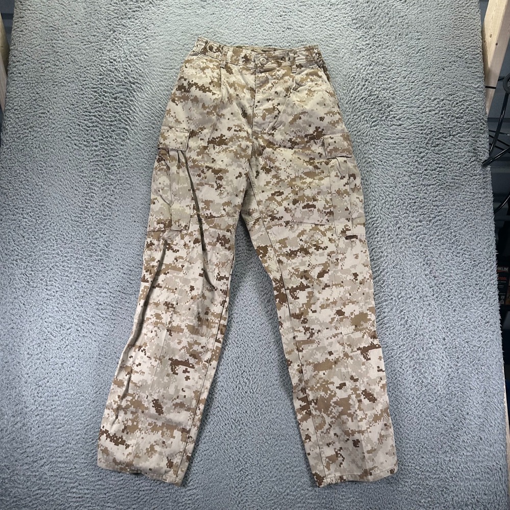 US Army Cargo Pants Mens Small Brown Camouflage Perimeter Insect Guard Combat